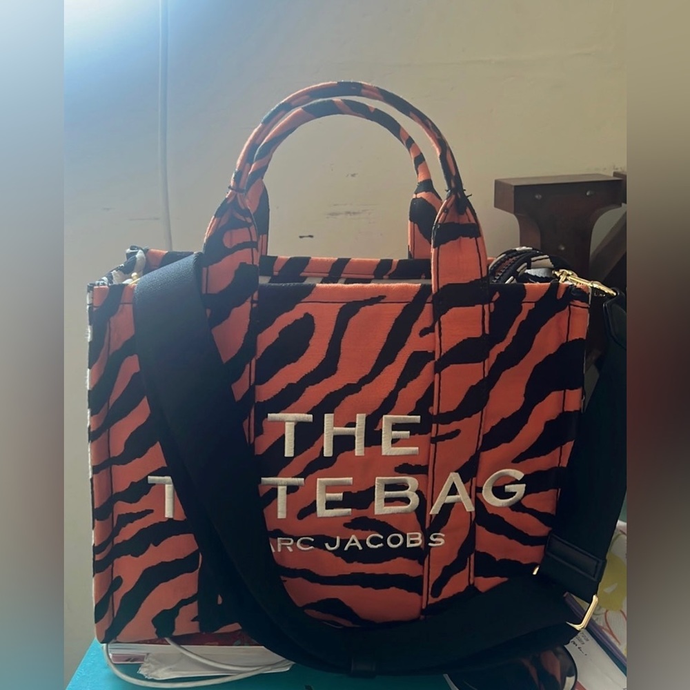 Marc Jacobs Medium Jacquard Tote Bag - Tiger/Zebra Print